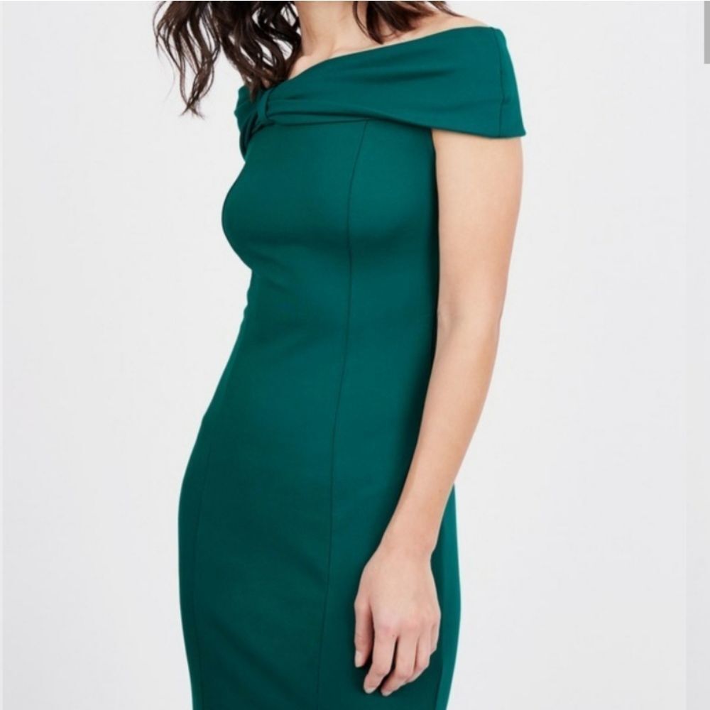 👗Firm price | Off the shoulder bow dress | Green | Large